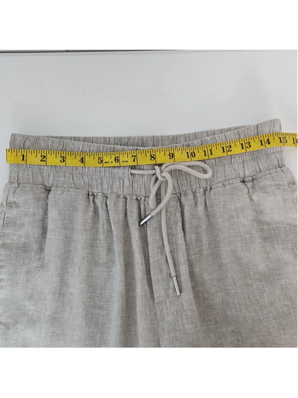 Quince Natural Wide-Leg Linen Pants